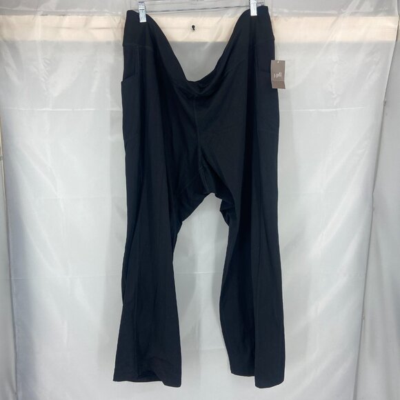 J Jill Fit Women 4X Performance Boot Cut Pants Pull On Solid Black Stretch NEW - Picture 1 of 10